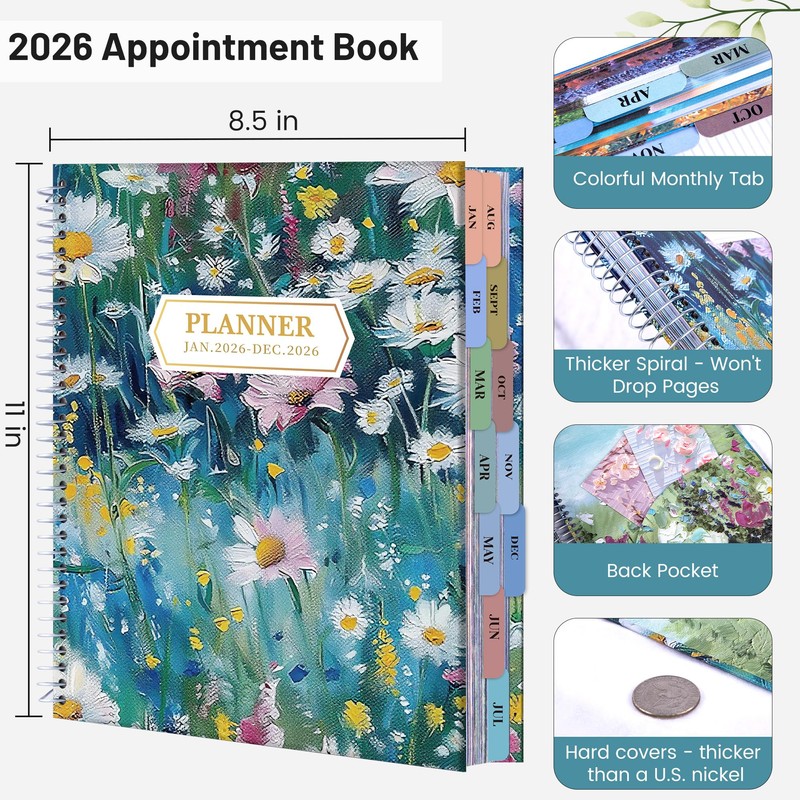 CAGIE 2026 Planner Weekly and Monthly (Jan. 26-Dec. 26), 12
