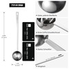 Doosu Long Coffee Spoon, 18/8 Stainless Steel Measuring Spoon with