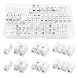 YIXISI 46 Pieces Fast Cable for Connecting, 1/2/3/4 Pins Cable Plug, CH1/CH2/CH3/CH4 Spring Connector for LED Strip Light Wire Connection