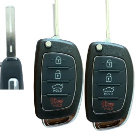 KEYXPRESS 2 Replacement for Hyundai Sonata 2015- 2017 Remote Flip Key Fob 4B TQ8-RKE-4F16