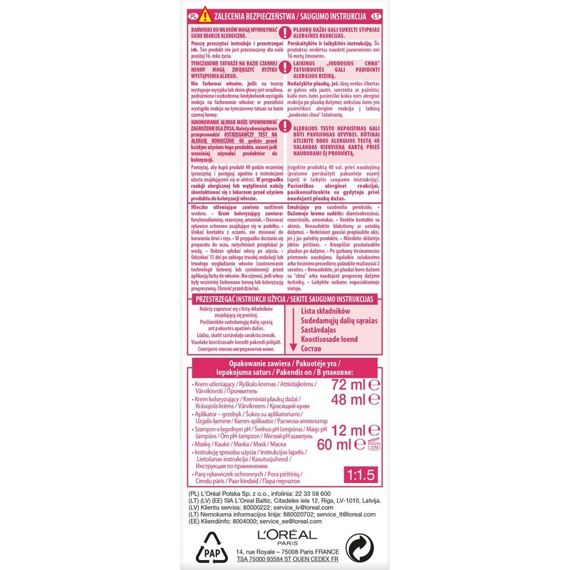 L'Oréal Paris Excellence Hair Colour, 7, Blonde