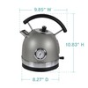 West Bend Electric Kettle Retro-Styled Stainless Steel 1500 Watts with