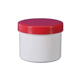 Cream Pots Canisters Jar Apothecary Cream Box 185 ml Lid Red + 1 Transparent Bag