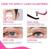 Bransfy 3 Styles 708pcs Lash Clusters Kit DIY Lash Extension