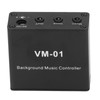 Background Music Controller Black Excellent Compatibility Miniature Size Music Switcher