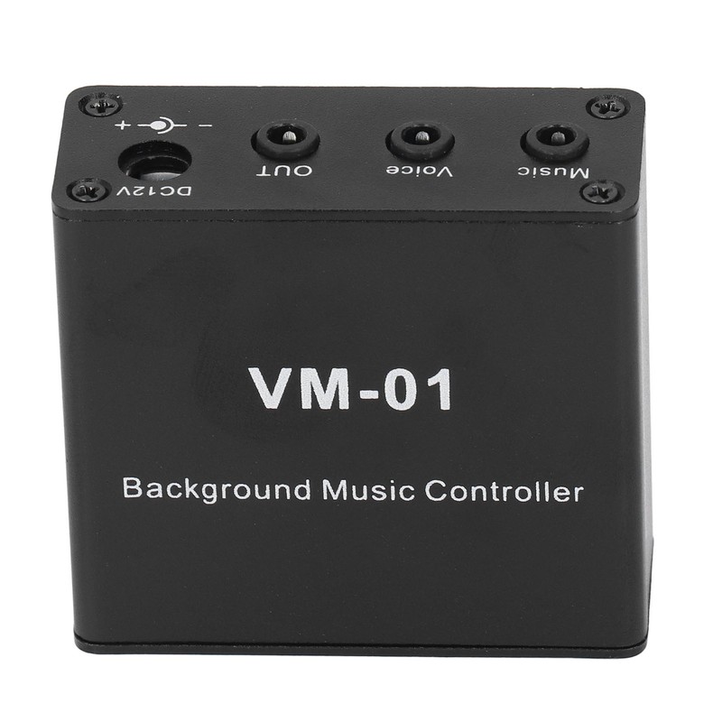 Background Music Controller Black Excellent Compatibility Miniature Size Music Switcher