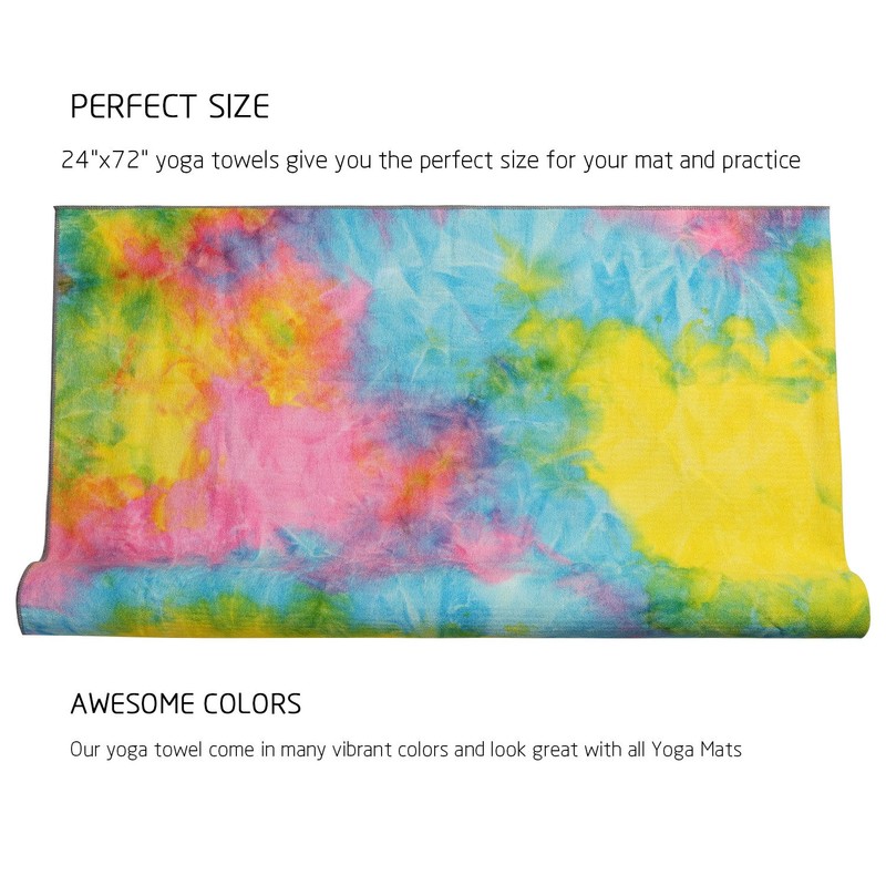 Dream Slim Gosweat Toalla de Yoga, Superabsorbente, 100% microfibra, antideslizante,