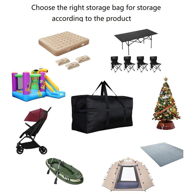 DoYiKe Extra Large Storage Duffle Bag with Zippers and Handles,