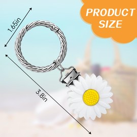 Hat Clip for Travel,Hat Holder on Bag,Women's Travel Accessory,Clip for Backpack,Luggage,Sun Hat,Car Keys,Bags,Protect Hat from Falling(White)