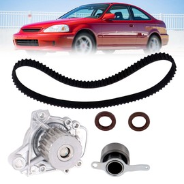 TJHSM Timing Belt Kit Water Pump Replacement for 19200-P2A-A01 Replacement for Civic HX 1.6L 1996-2000