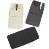 CALFOVERA 3 Pieces 3 Colours Pen Bag Made of PU