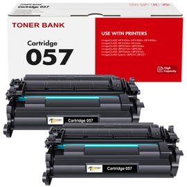 057 Toner Cartridge Black 2-Pack Compatible Replacement for Canon 057 057H CRG-057 MF445dw MF455dw Toner Cartridge for ImageCLASS MF445dw MF448dw LBP226dw LBP227dw LBP228dw MF449dw MF445 Printer Ink