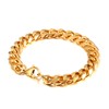 Pulsera Esclava Eslabón Cubano Acero Inoxidable 10mm 21cm (Dorado)