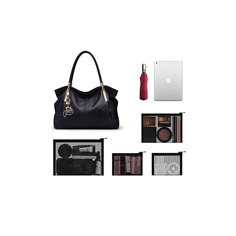 EASYFUN 4-Piece Mesh Cosmetic Organizer Pouch Set – Travel Makeup
