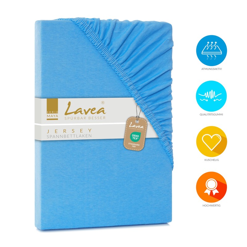 Lavea Jersey Fitted Sheet 200 x 220 cm - 40