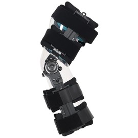 Komzer Hinged ROM Knee Brace with Double Side Stabilizers & Locking Dials, Post Op Knee Immobilizer for Arthritis ACL MCL PCL Meniscus Tear Injurie/Knee Pain Medical Orthopedic Support after Surgery