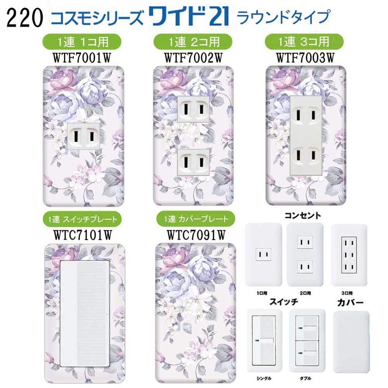 Outlet Cover, Outlet Plate, Compatible with Cosmo Series Wide 21,