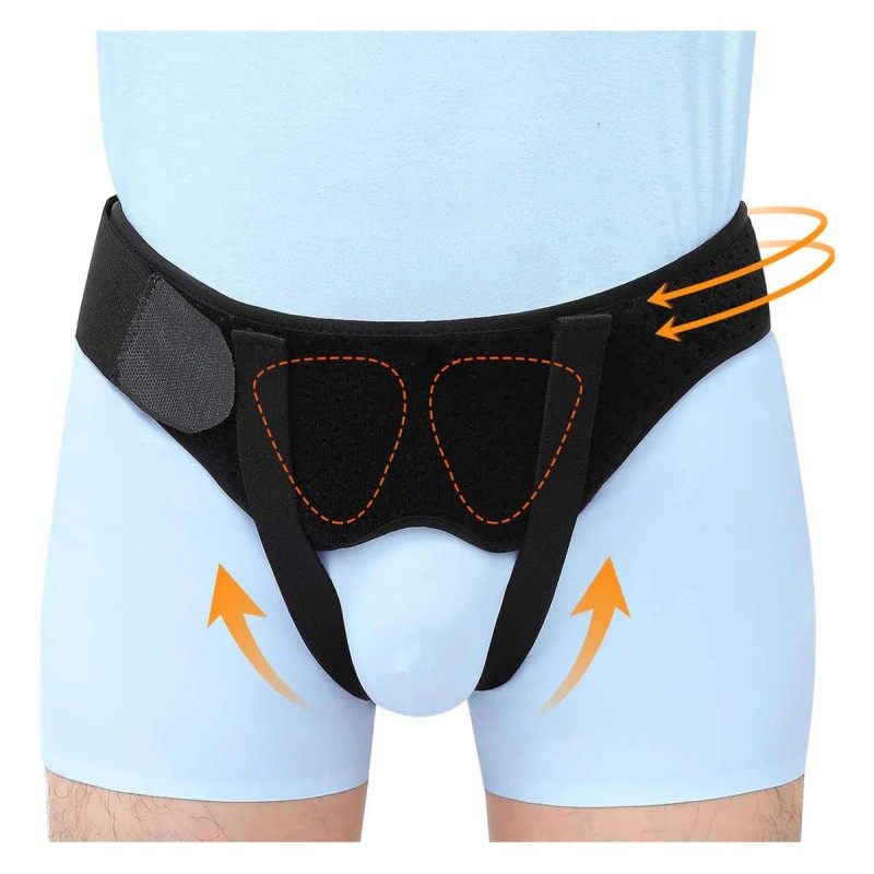 Gainreel Faja Hernia Inguinal Negra Talla G Ingle Bilateral Gainreel