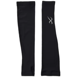 CW-X HUY421 Women's Arm Cover (Finger Hang Type), Sweat Absorbent, Quick Drying, UV Protection, Stretch, Antibacterial and Odor Resistant, bl,