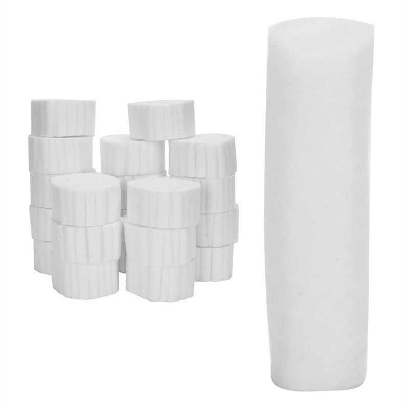 100pcs / bag Dental Rolled Cotton Balls Natural Dental Cotton
