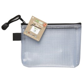 4 x eco-eco Mini 95% Recycled Super Strong Bag Clear Mesh Tuff Case + Zip