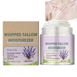 Grasgefütterter Talg-Feuchtigkeitsspender, Rindertalg-Hautpflege Feuchtigkeitsspendende Straffende Gesichtscreme, Bio Rindertalg Balsam für Gesicht und Körper, Feuchtigkeitsspendender Tallow Balm