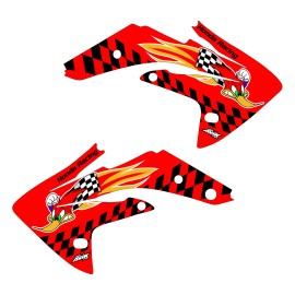 Unbranded CRF150R 2007-2022 shroud graphics woody style full color logo FREE SHIPPING!