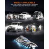 LEDMIRCY R1 Pure White LED Rock Lights Kit with Roker