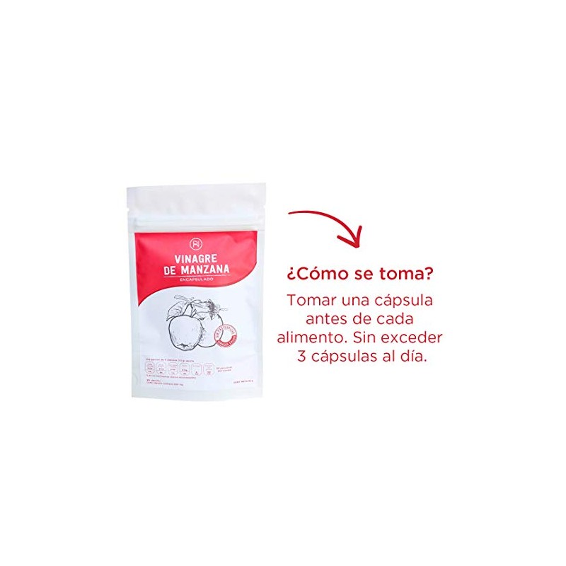 Vinagre De Manzana Crudo 90 Cápsulas De 500mg Raíces Verdes