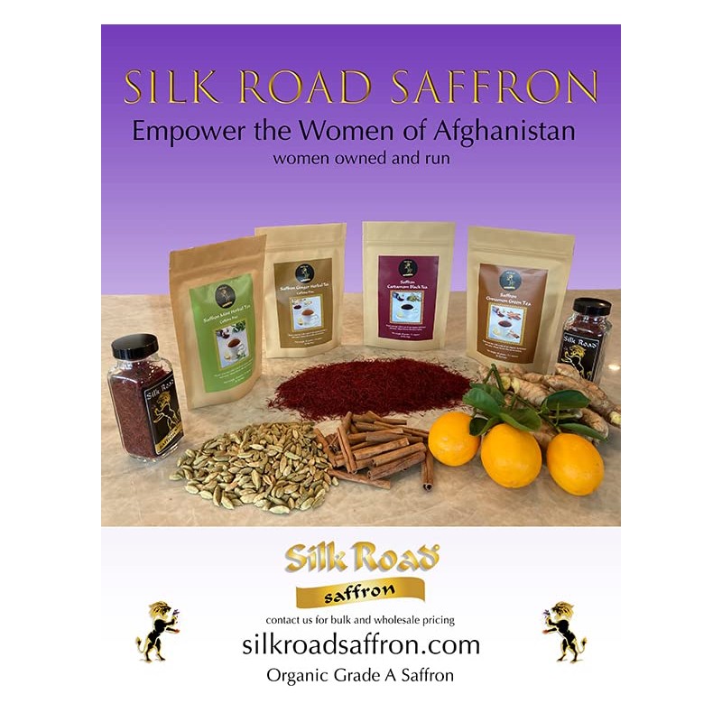 Organic Saffron Organic Ginger Herbal Tea - for better health