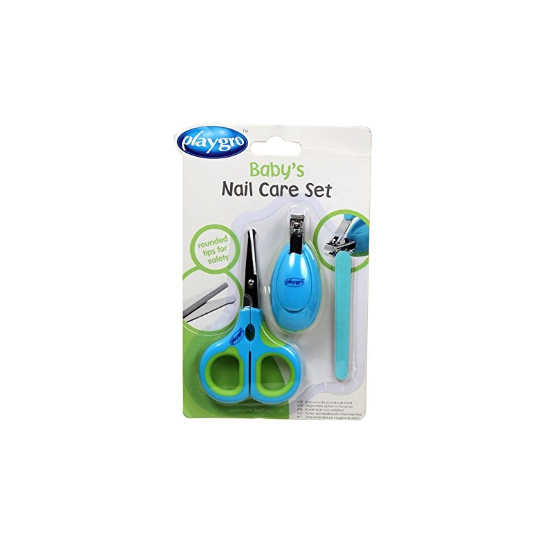 Playgro Baby Nail Care Set - Blue/Green Clipstrip