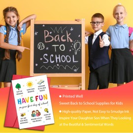 Back to School Cards for Kids Students First Day of School Card Gift for Students First Day of Kindergarten Sign Going to College Gifts Girls Boys Cool Grade 2 4 5 6 7 Schools Supplies off to College