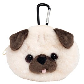 BESTEVER Mini Pouch Dog Animal Pouch Pug, beige
