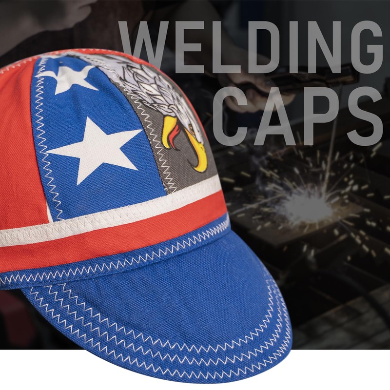YESWELDER Eagle Reversible Welding Cap, 7 1/4, Durable, Protective Welders