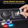 Wuyaoyao 4PCS USB LED Car Interior Atmosphere Lamp, Plug-in USB