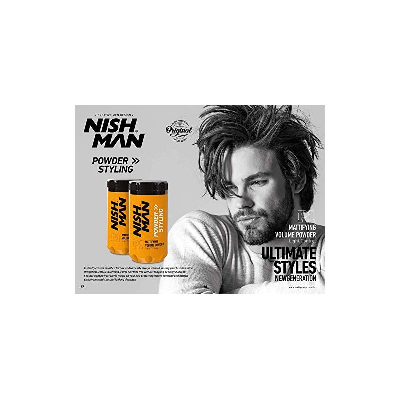 Nishman 2 Pack Mattifying Volume Wax Powder