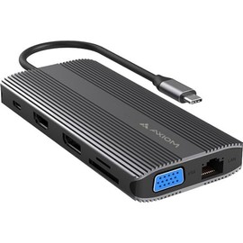 Axiom 12N1USBCHPEV5CAXD-AX 12-in-1 MCompatible with ALE USB-C to HDMI DP VGA RJ45 X2 USB-C X2 USB-A