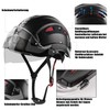 HEARMOR Construction Site Safety Helmet with Visor, EN 397 Vented