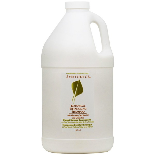 Syntonics Botanical Detangling Shampoo with Aloe Vera, Tea Tree Oil and Green Tea 64oz