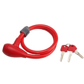 PALMY Wire Lock P-4505/Φ12×700mm Red