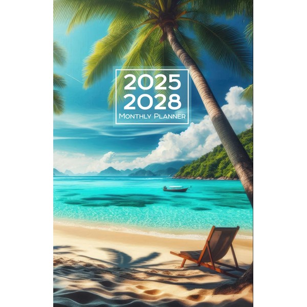2025-2028 monthly planner: Small Size 5x8 Inches | 48 Months