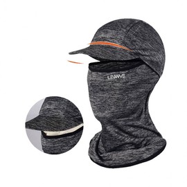 LW Ice Cap Balaclava - Hiking, Running, Cycling, Fishing Sunshade Cooling Mask E4386 Cap Balaclava / Black 2ea