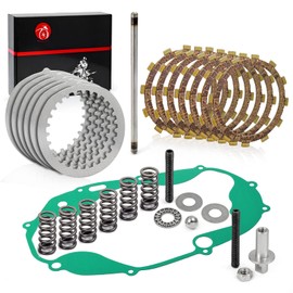 Clutch Kit Compatible with Yamaha Banshee 350 1987-2006 and Clutch Pusher Pancake Bearing Push Rod Ball Upgrade Kit