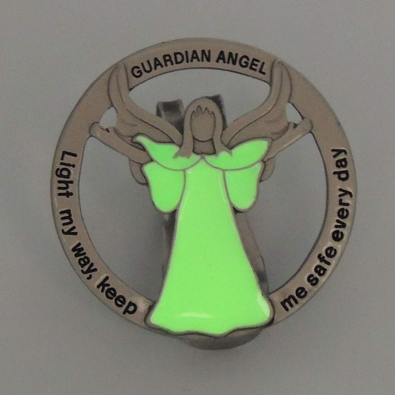 Light My Way Guardian Angel Auto Visor Clip, Glow in