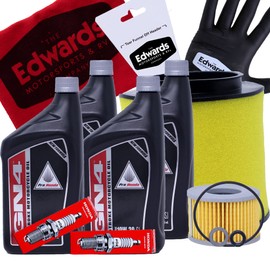 Edwards Oil Change Kit fits 2015-2024 Honda Pioneer 700 SxS includes Air Filter and Spark Plugs