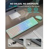 Wireless Keyboard and Mouse Combo - RGB Backlit, Rechargeable &