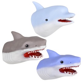 Set of 3 Ocean Animal Hand Puppets – Forest & Twelfth 6” Interactive Hand Puppets for Kids, Aquatic Animal Head Funny Hand Puppets for Imaginative Play, Ideal for Bath, Pool, and Ocean Play, Ages 3+