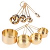 8Pcs Stainless Steel Measuring Cup Spoon Set with Scales Home