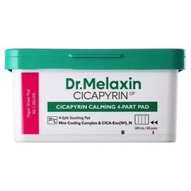 Dr. Melaxin Cycapirin Calming Soothing Toner Pad, 2 pieces, 80 sheets / 닥터멜락신 시카피린 카밍 수딩 진정 토너 패드, 2개, 80매입