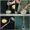 DOITOOL Heavy Duty Stainless Steel Potato Masher with Wooden Handle,